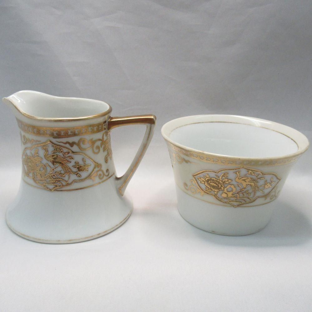 アンティーク食器｜ Noritake オールドノリタケ｜金盛り｜ミルクジャグ