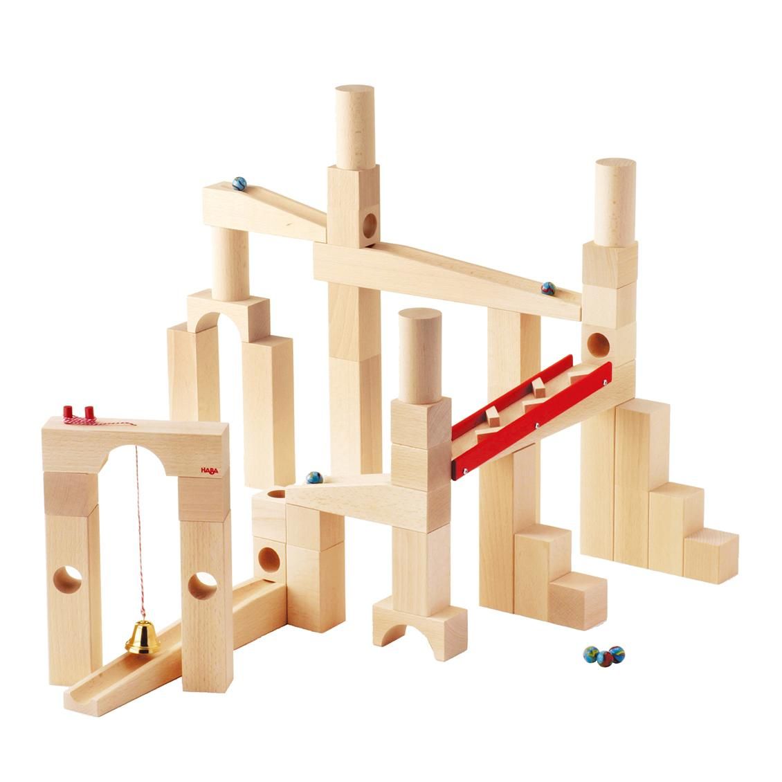 3歳-］組立てクーゲルバーン〈積み木・玉転がし〉HABA｜3歳のおもちゃ