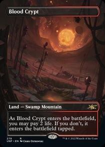 買取)(ギャラクシーFOIL)(ボーダーレス)血の墓所/Blood Crypt(UNF