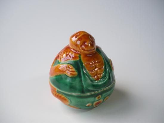 交趾 狸香合 (共箱)手塚祥堂 - 茶道具販売 栗林園