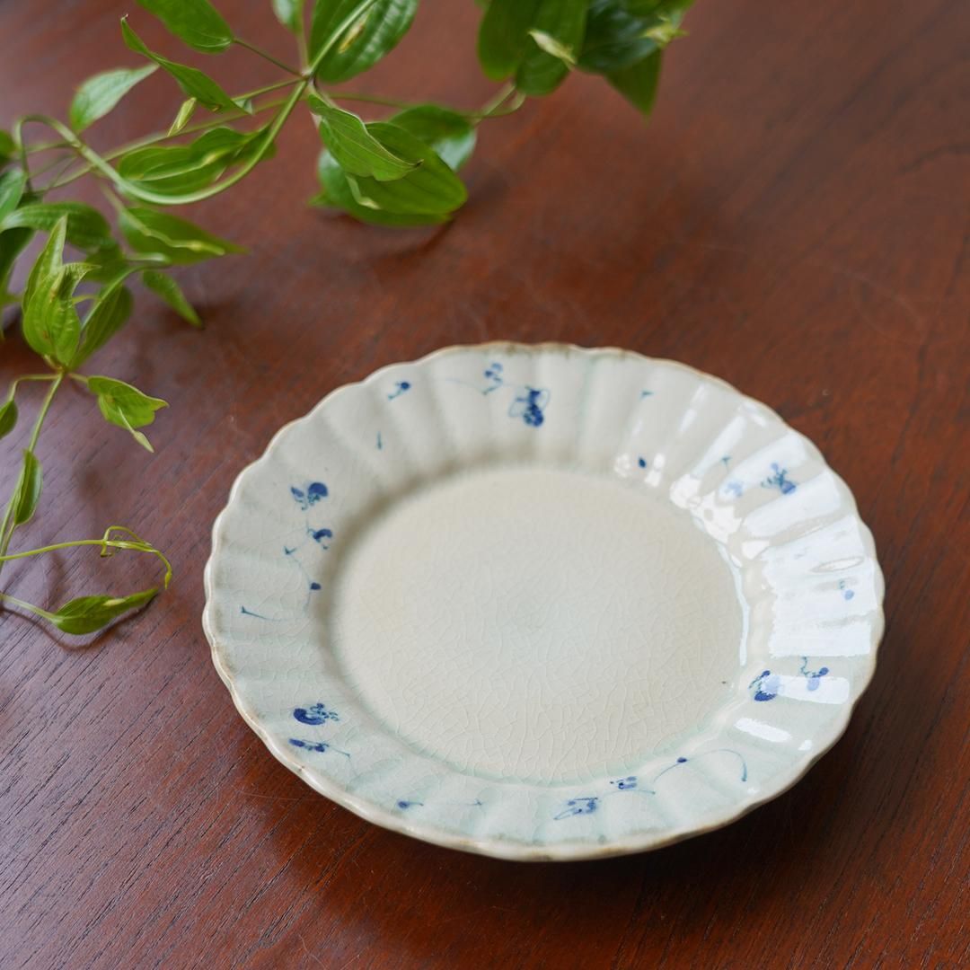 5寸フラット輪花皿 石井桃子｜生活普段議shop