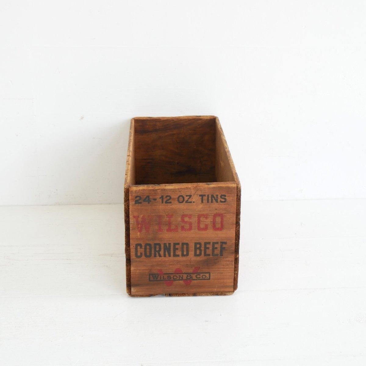 1920s 木箱 コンビーフ ウッドボックス -通販-ローズボールアンティークス