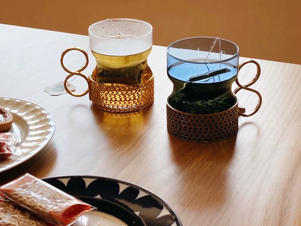 ツァイッカ(Tsaikka) グラス / クリアゴールド｜北欧 イッタラ(iittala