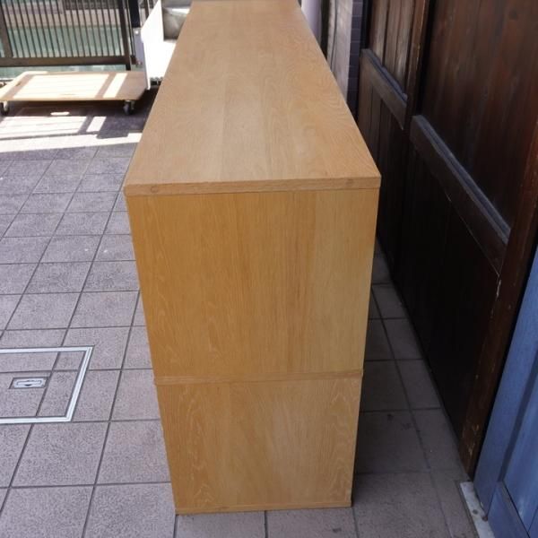 人気の無印良品(MUJI)のオーク材 スタッキングキャビネットです