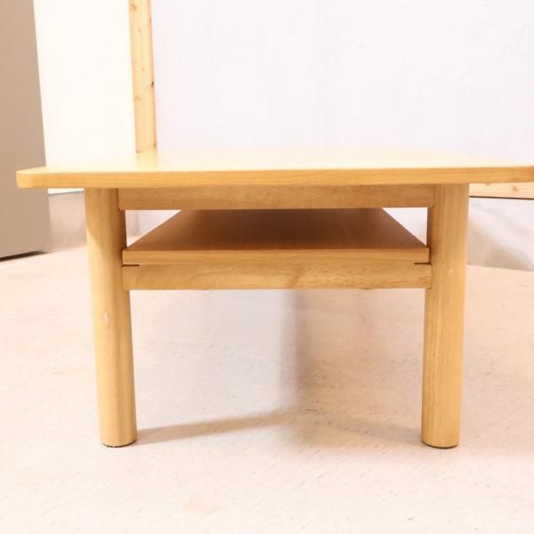 無印良品(MUJI)の人気のオーク材 ローテーブルです！北欧スタイルや和