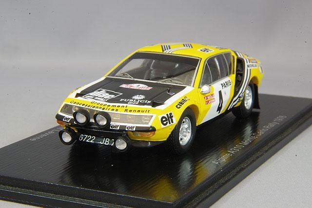 スパーク 1/43 アルピーヌ A310 1976 モンテカルロ ラリー #4 J-P