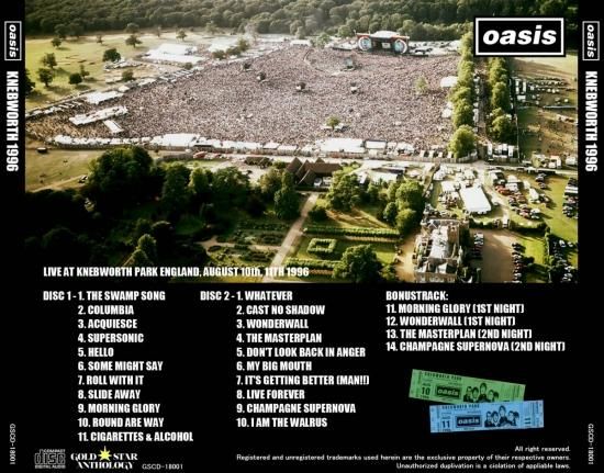 OASIS / KNEBWORTH 1996