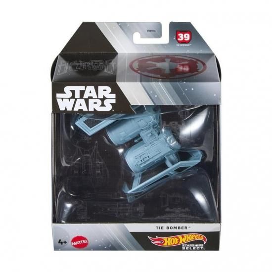 スター・ウォーズ ホットウィール タイ・ボマー 1/50 スケール - RED