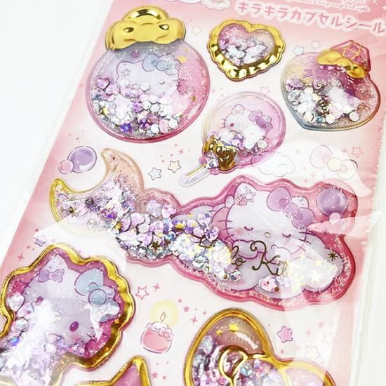 サンリオ ハローキティ キラキラカプセルシール 文具 ステッカー デコ
