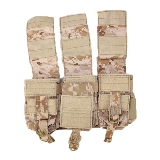 ≪EAGLE≫ AOR1迷彩 MPCR用3連M4マガジンポーチ (NEW)