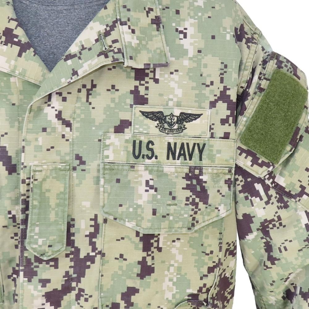 ≪NAVY≫ NWU Type3迷彩 ユーティリティジャケット / MEDIUM-SHORT (USED)