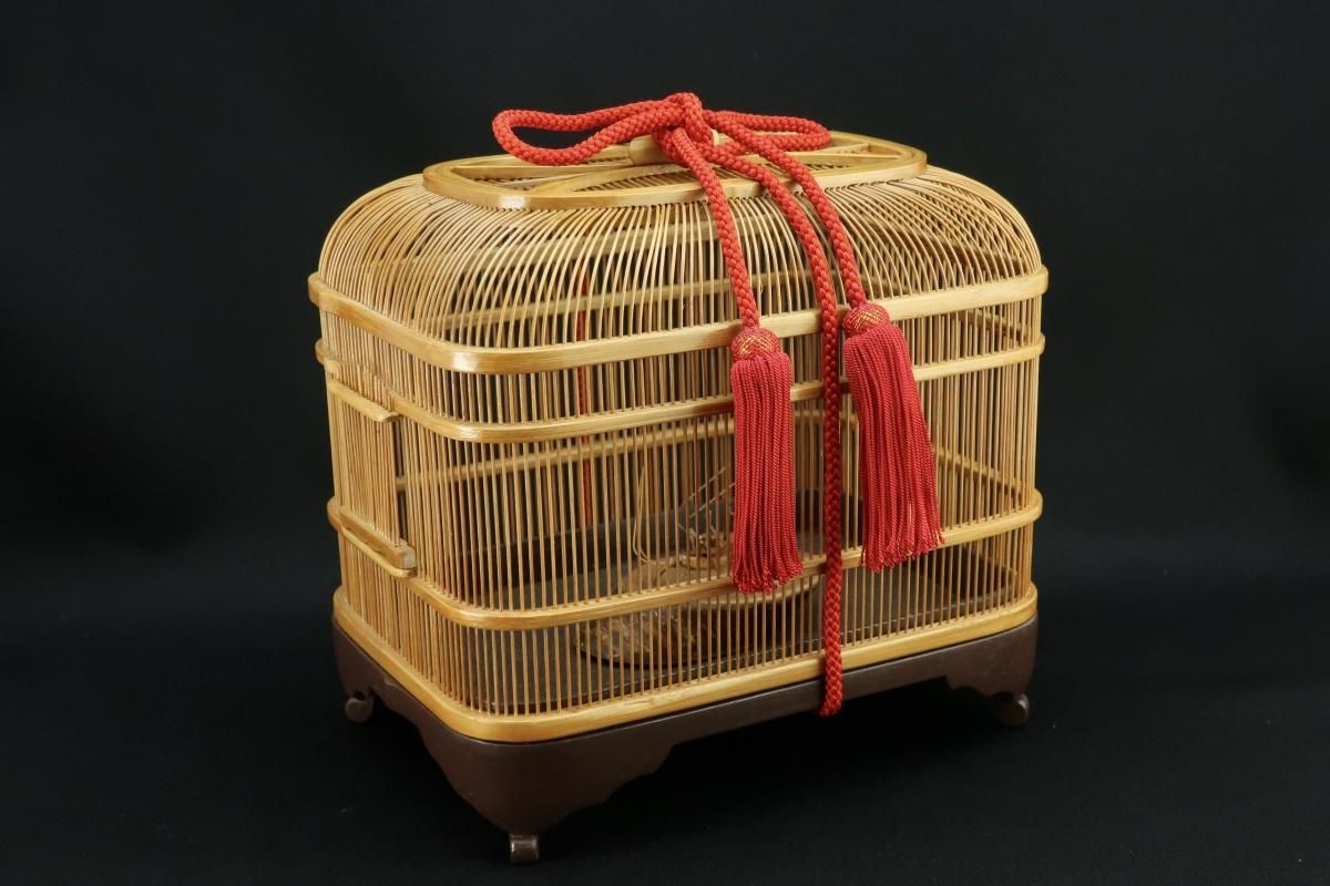 駿河竹千筋細工 大和型虫籠 / Bamboo Cricket Cage - OKURA ORIENTAL