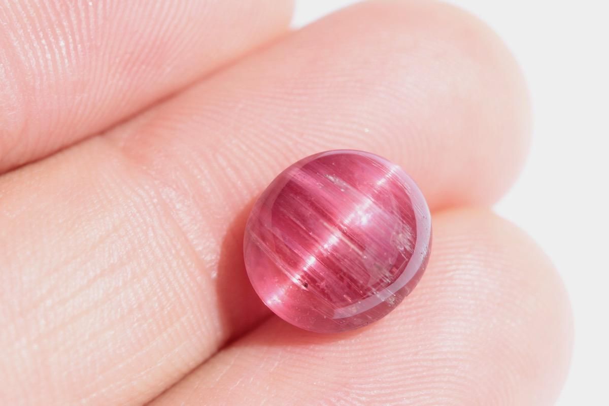 ルベライトキャッツアイ5.981ct,トルマリンキャッツアイ,atelier Ruchi