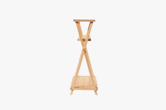 ウッドハンガーラック（無塗装）アイアン工房《40%OFF》 - CAMPHILLS