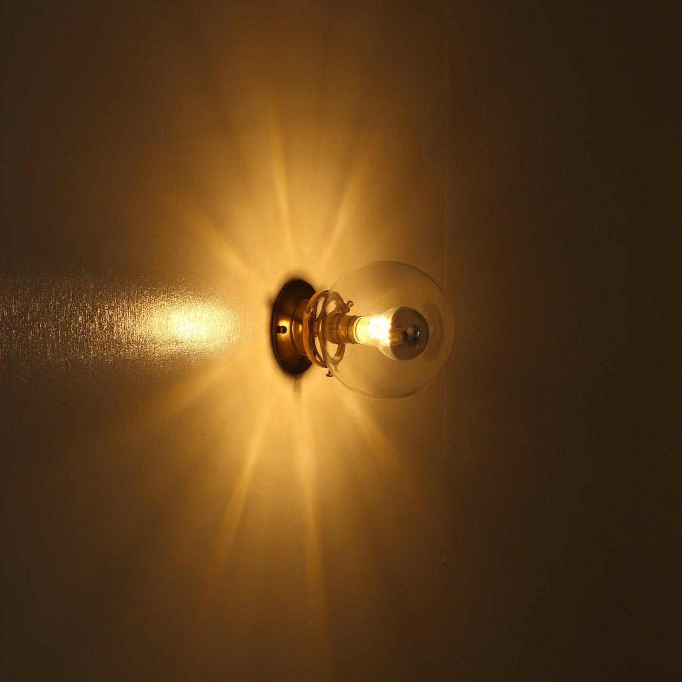 OBL122 GLASS SHADE BRACKET LAMP - POINT NO.39｜東京｜五反田｜真鍮