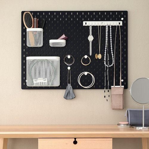 IKEA イケア 有孔ボード ブラック 76x56cm m30534379 SKADIS