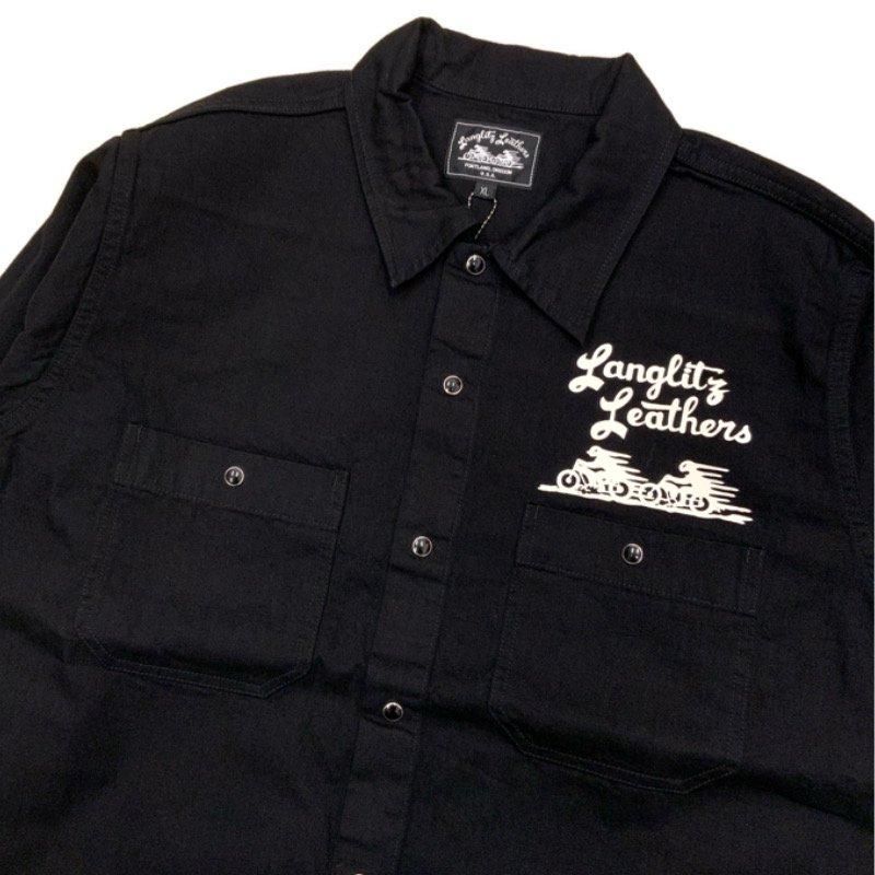 Langlitz Leathers /ラングリッツレザーズ】 Black Denim Long Sleeve