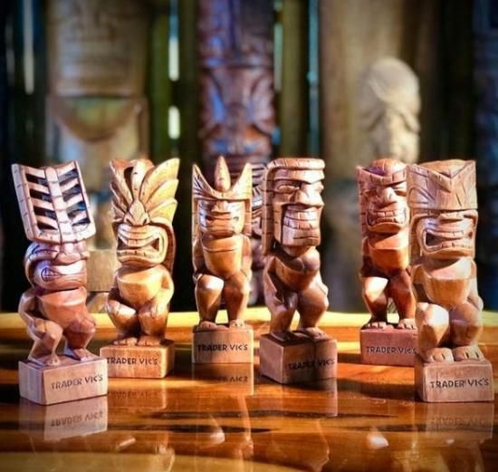 トレーダー ヴィックス,木彫り,ティキ,Tiki,置物,ハワイ,雑貨,ハパ