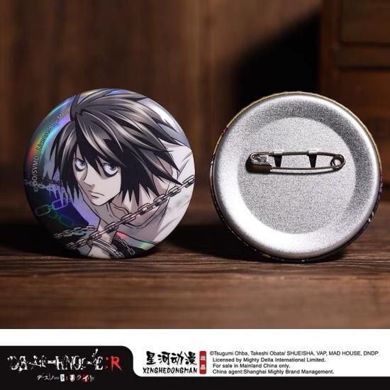 レア】デスノート L アドアーズジャンプ50周年缶バッジ レア品