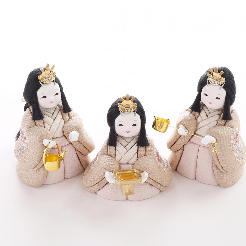 雛人形（ひな人形）「sakura」｜鈴木晃隆 五人飾り｜コンパクトな木目