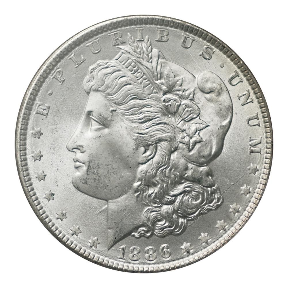 アメリカ 1886年 1ドル銀貨 モルガンダラー NGC MS66 - セキグチは1964
