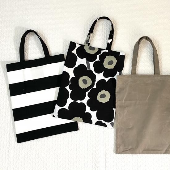 50㎝で作るぺたんこトート作り方レッスン・直裁ち - didit sewing