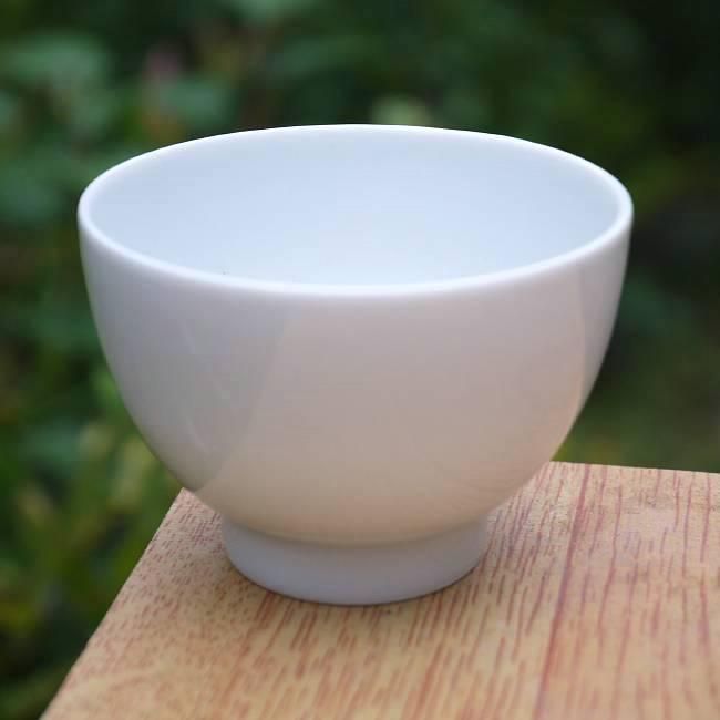 白磁煎茶碗 縁ぞり無し 昭阿弥 単品 - 京焼清水焼 松韻堂