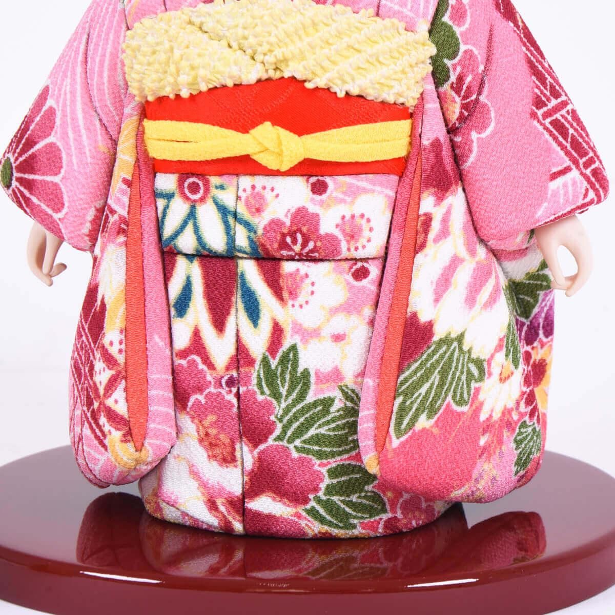 木目込市松人形 ピンクちりめん 公司