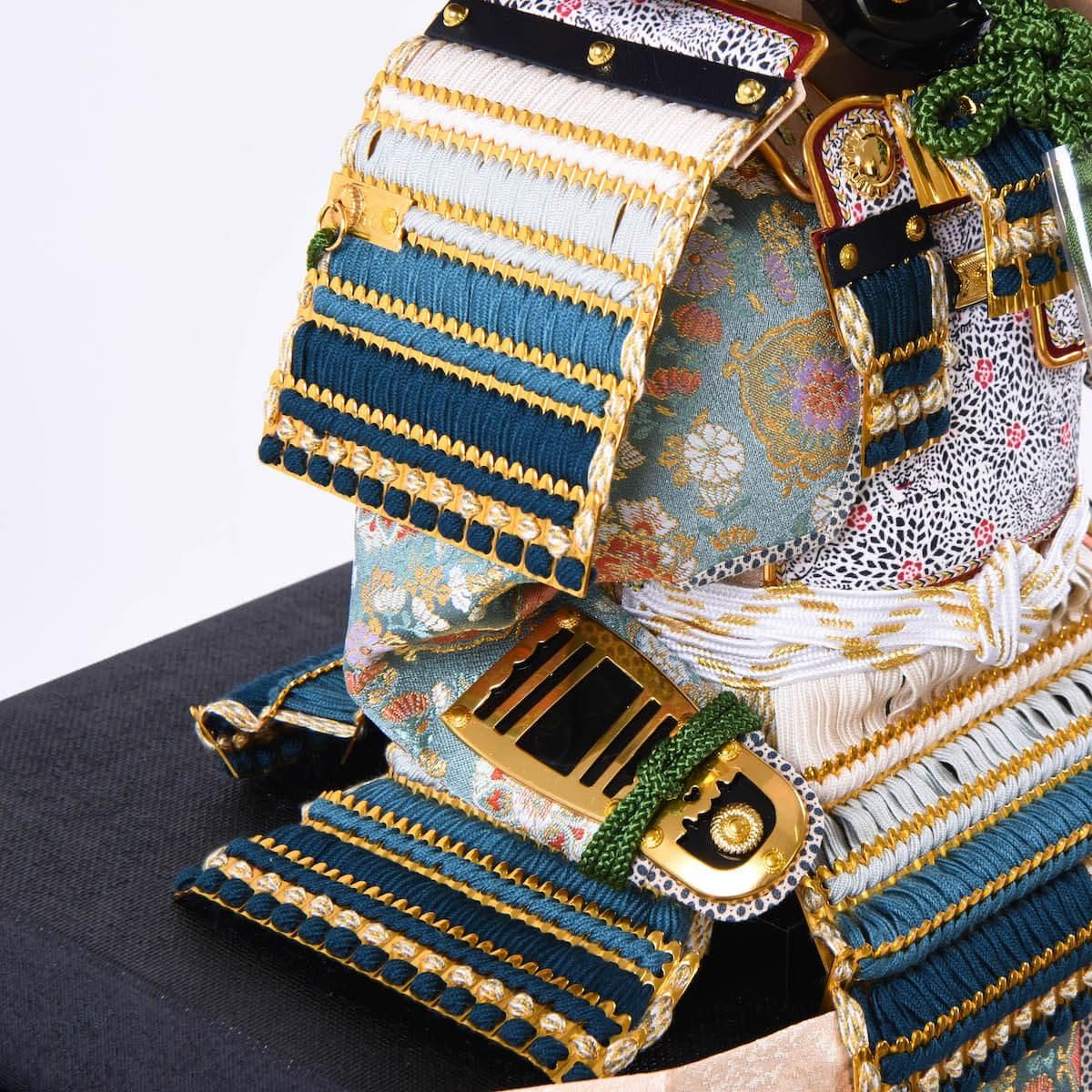 五月人形 藍裾濃威大鎧 鎧単品 朔太郎作
