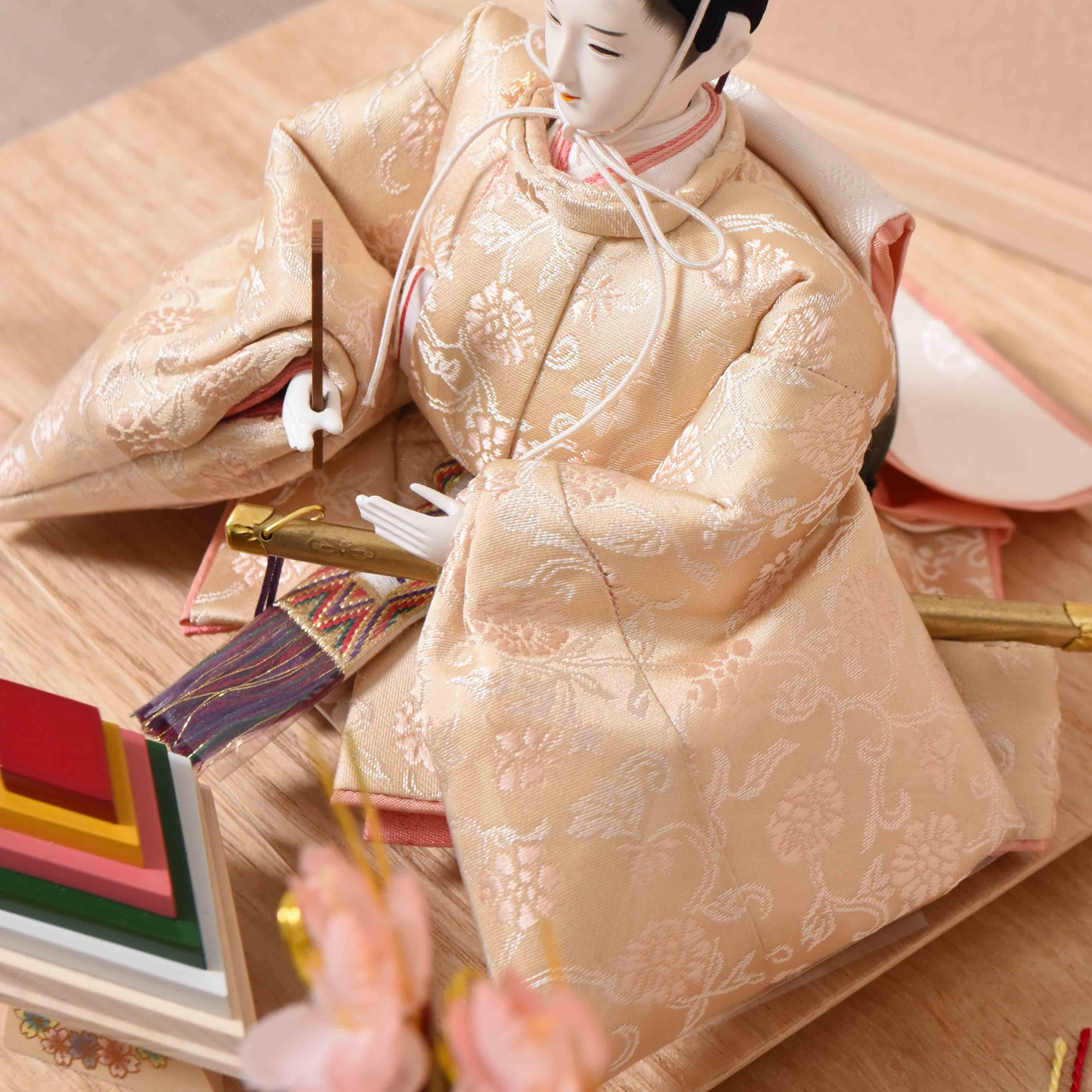 雛人形 京十二(芥子) | 正絹豪華収納台 - 雛人形・五月人形・羽子板