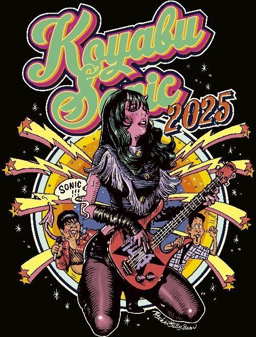 KOYABU SONIC 2025 x Rockin'Jelly Bean 限定コラボTシャツ