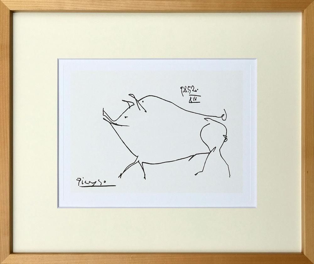 名画アートフレーム》子豚(Le petit cochon) パブロ・ピカソ(Pablo