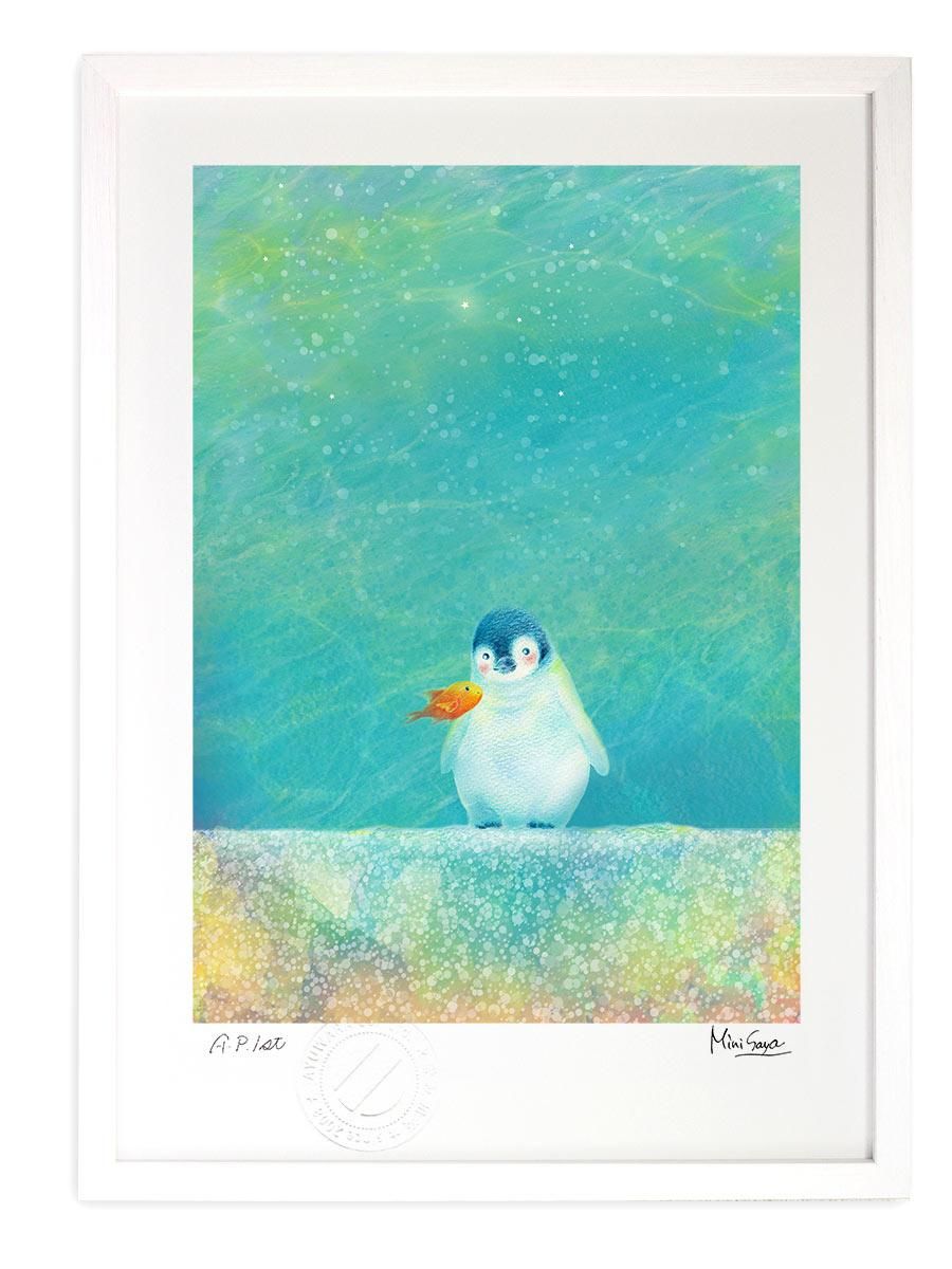 版画 絵画 I treasure you. MiniSaya/インテリア 壁掛け 額入り アート