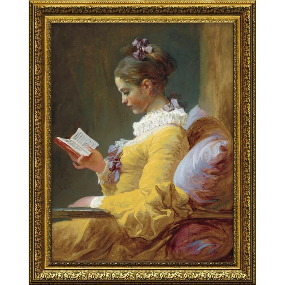 絵画 ミュージアムアートシリーズ フラゴナール「読書する女」 - 絵画
