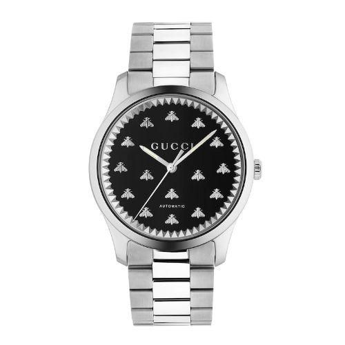 グッチ 時計 メンズ G-タイムレス YA126283 ブラックオニキス×シルバー