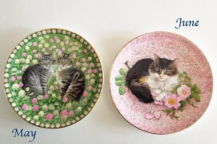 Aynsley 】エインズレイ 猫の絵皿 