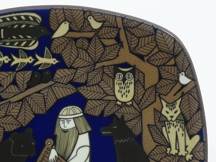 ARABIA/アラビア Kalevala/カレワラ 150周年記念プレート 003|北欧
