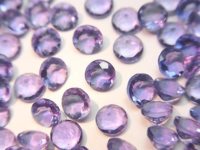 カラーチェンジフローライト ルース・裸石4mm｜天然石ビーズ、宝石の卸