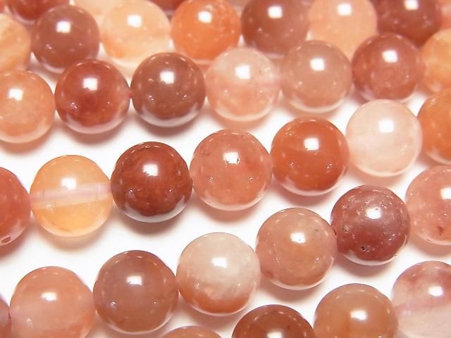 アンフィボールインクォーツ ラウンド8mm 1連｜天然石ビーズの卸問屋