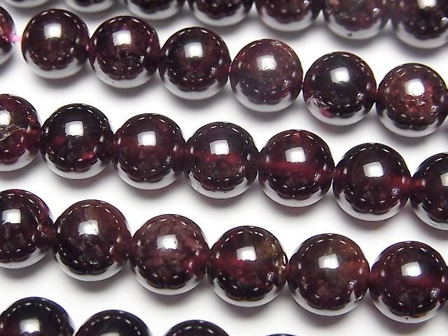 ガーネット ラウンド8mm 1連｜天然石ビーズの卸問屋・通販ケンケンジェムズ