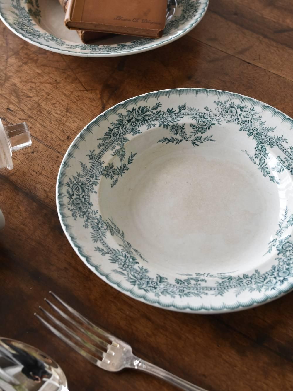 フランスアンティーク食器 ONNAING 深皿.1 テーブルウェア