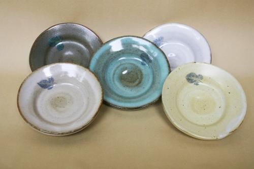 真葉手・小皿（5枚） - 能登 『大社焼』、陶器販売と陶芸体験