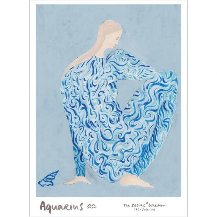 THE POSTER CLUB x SOFIA LIND | Aquarius 水瓶座 | A5 アートポスター