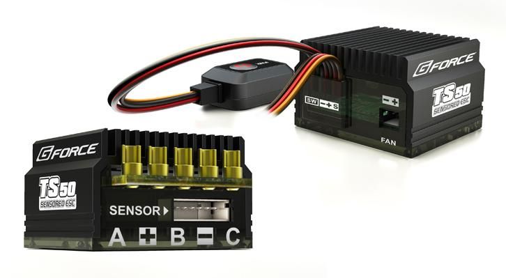 G0089・G FORCE製 TS 50A ESC Type-C（センサー付ブラシレスモーター