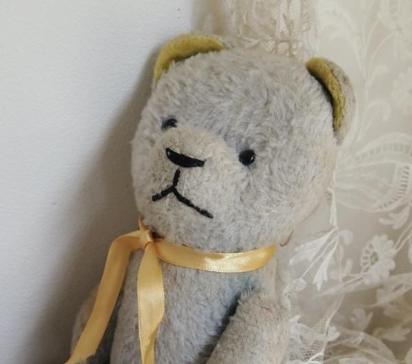 水色JPMクマちゃん＊黄色耳＊フランス＊25cm - BLEU CURACAO FRANCE