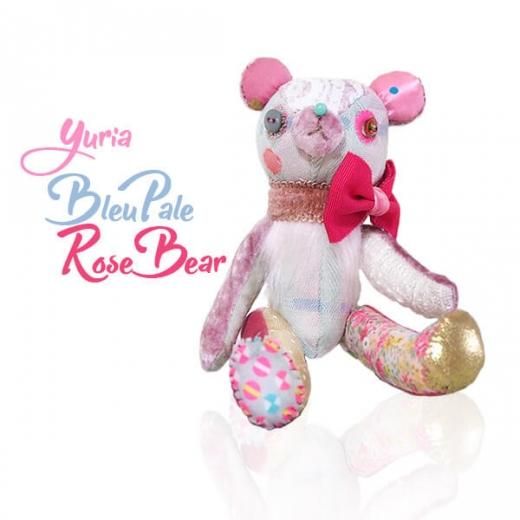 ベア ハンドメイド ぬいぐるみ【ビューローズ vieux rose 】～ yuria手芸店