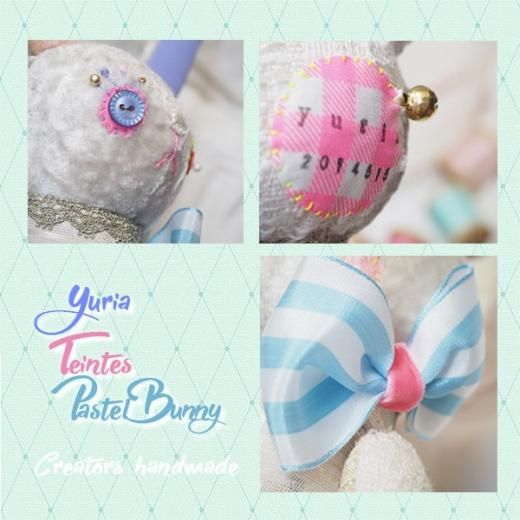 バニー ハンドメイド ぬいぐるみ【teintes pastel タント パステル