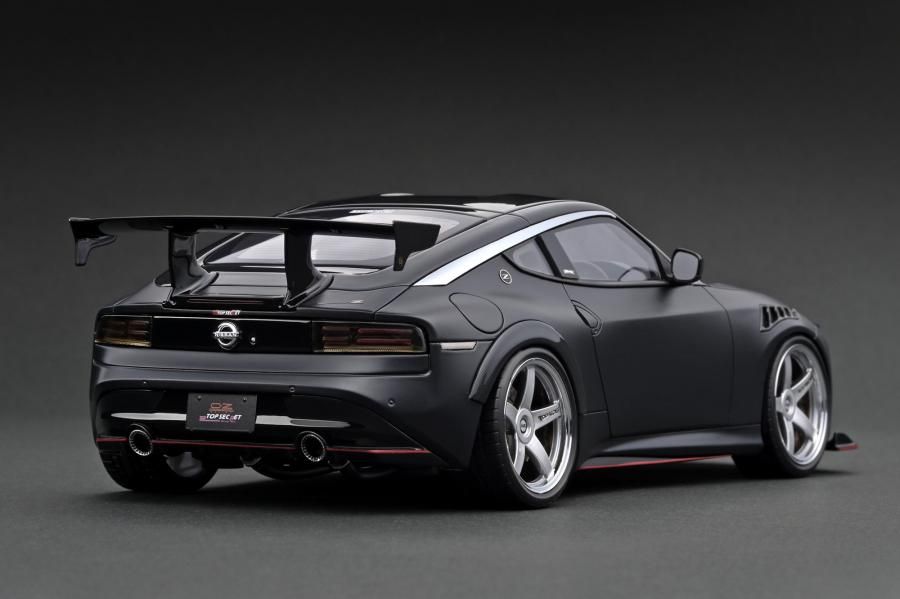 IG3384 1/18 TOP SECRET Fairlady Z (RZ34) Matte Black - ig-model