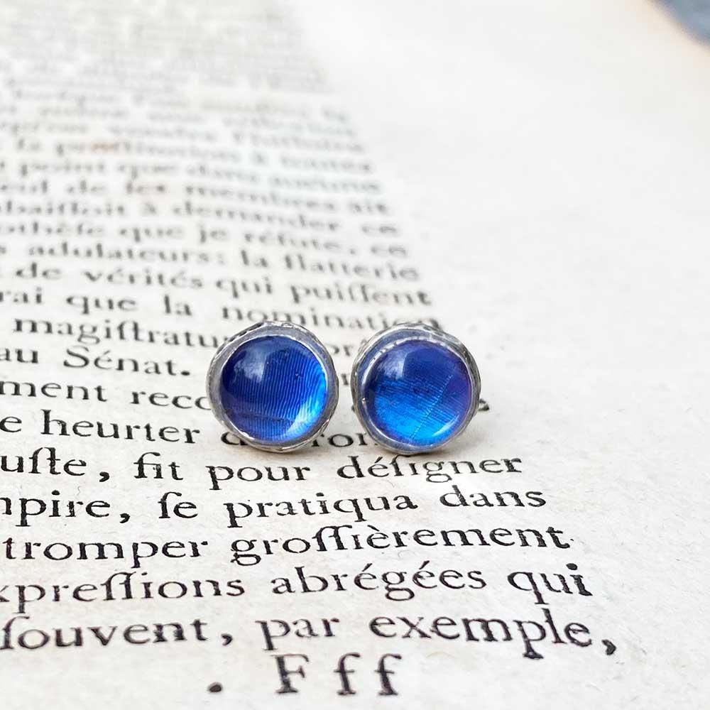 モルフォ ラウンド シルバーピアス シルバーアクセサリー モルフォ蝶