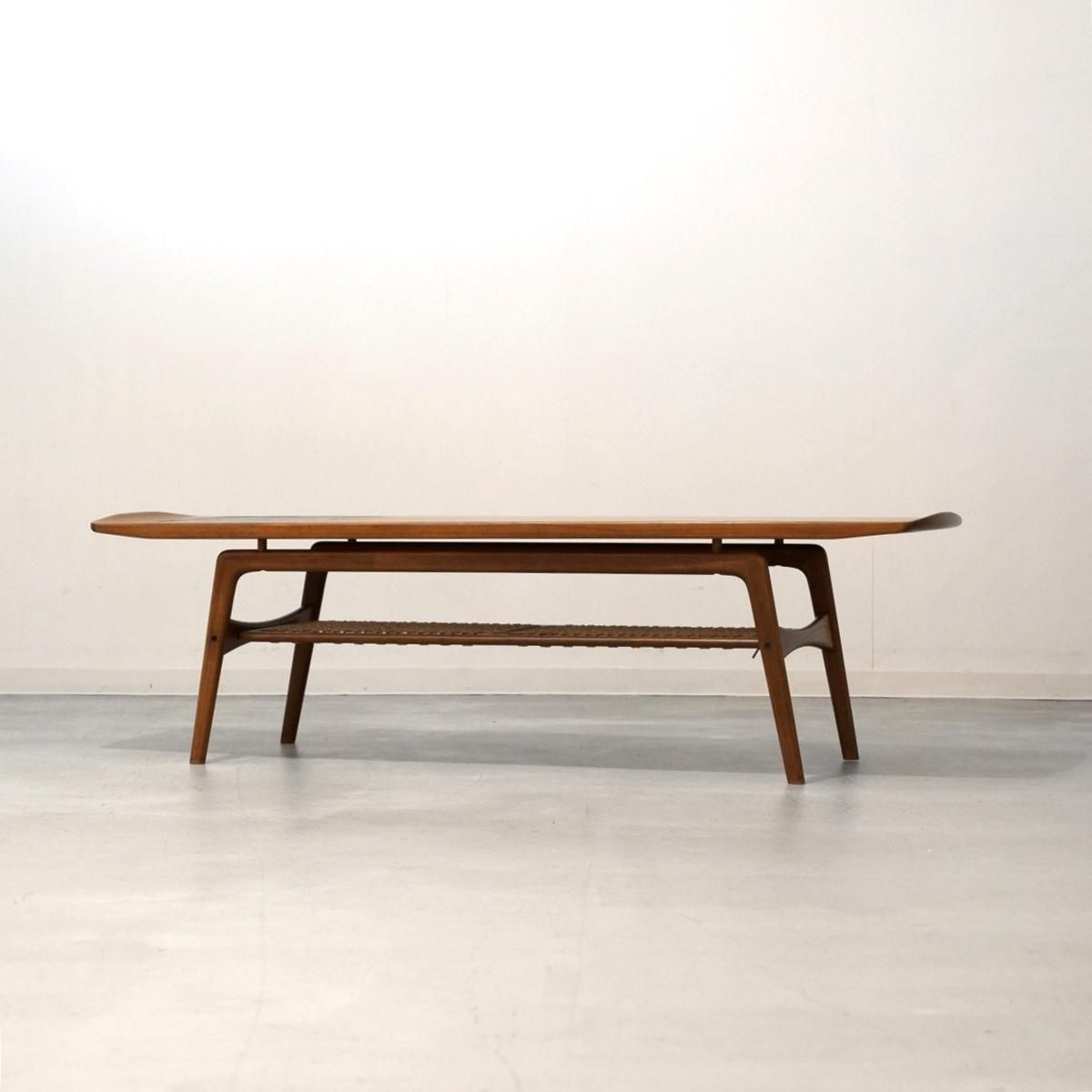 ST2274｜コーヒーテーブル（チーク）北欧デンマークビンテージ家具